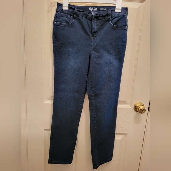 Style & Co. Blue Skinny Jeans Classic Denim - Picture 1 of 6